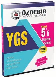 YENİ YGS 5'li Deneme Sınavı 1. Set 825 Soru 1.