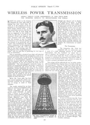 olarak aktarımı ilk kez Nikola Tesla