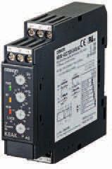 K8AK-AS Tek fazlı kontrol Single-phase current relay These single-phase current relays monitor over- and undercurrents. Manual resetting and automatic resetting are supported by one relay.