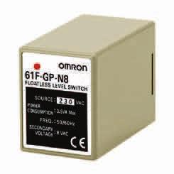 61F-GP-N8 Seviye Kontrol Compact plug-in (8-pin) level controller The 61F-GP-N8 can be used for single- or two-point level control of conductive materials, both liquids and solids.