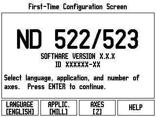 Çalıştırma Gücü açın (arkada bulunur). Başlangıç ekranı görünür. Bkz: Fig. I.11 (Bu ekran yalnızca birim ilk defa çalıştırıldığında görünür.
