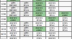 Bu tablo veri tabanındaki ders_programi ve takvim tablosundaki veriler üzerinde ilgili sayımı yapan t-sql komutu kullanılarak hesaplanmıştır.