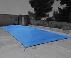 Havuz Örtüleri Pool Covers COVERAIR 580 INFLATABLE WINTER COVER Made in ITALY Central section air filling through nonreturn valve.