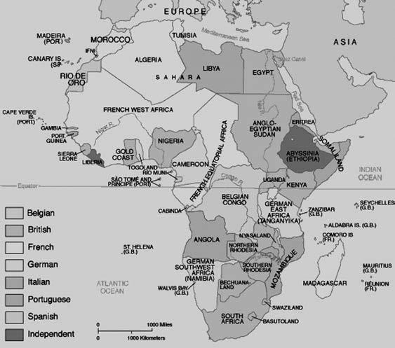 3. Ünite - Fransız Sömürgeciliği 53 Harita 3.1 Afrika nın paylaşılması İngiltere ve Fransa nın Afrika daki sömürgecilik rekabeti nasıl başladı?