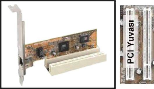 Resim 1.6: PCI veri yolu Resim 1.7: PCIe veri yollar 1.3.2.4. AGP (Accelerated Graphics Port) H zland r lm ş grafik portu anlam na gelen AGP, ekran kartlar için kullan lan yeni bir veri yoludur.