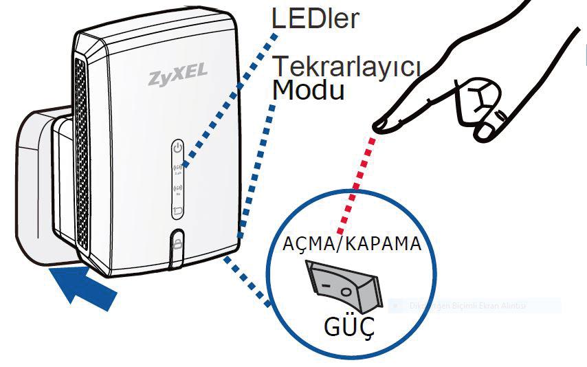 AP Mod Kurulumu WRE6505 cihazınızı fişe takın.