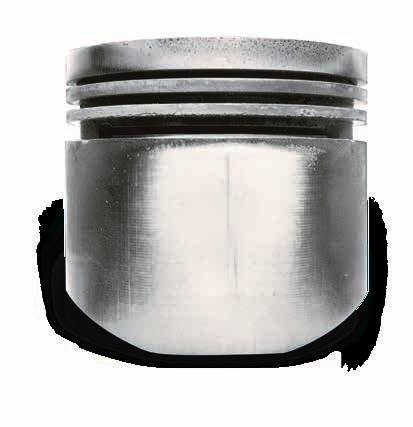 Piston vuruntuları 3.9 3.9.2 Ateş segman setinde radyal vuruntu yerleri Açıklama Eğilme yönünde vurma izleri olan ateş segman seti (Şek. 1).