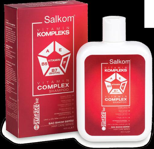 VİTAMİN KOMPLEKS ŞAMPUAN SÜLFATSIZ FORMÜL / VITAMIN COMPLEX SHAMPOO SULPHATE-FREE FORMULA / ШАМПУНЬ ВИТАМИННЫЙ КОМПЛЕКС.