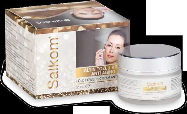 ALTIN TOZLU ANTI-AGING KREM / GOLD POWDER CREAM ANTI AGING / КРЕМ ДЛЯ ЛИЦА С ЗОЛОТОЙ ПЫЛЬЦОЙ / / 30 ml 24 ayar altın parçacıkları içeren mucize krem, içeriğindeki altın parçacıkları cilt tarafından