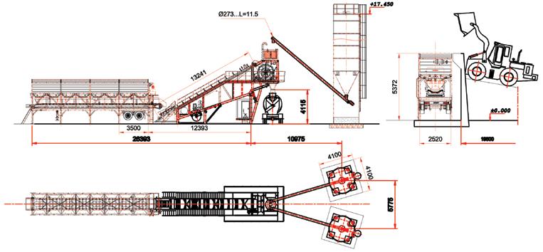 100 m3 / saat YAŞ SİSTEM MOBİL BETON SANTRALİ TEKNİK ÖZELLİKLER / TÜRKMOBİL 100 G Beton Santrali Kapasite Sıkıştırılmış beton (m3 / saat) 100 Karıştırıcı Mikser Özellikleri Mikser Kapasite (m3) 2