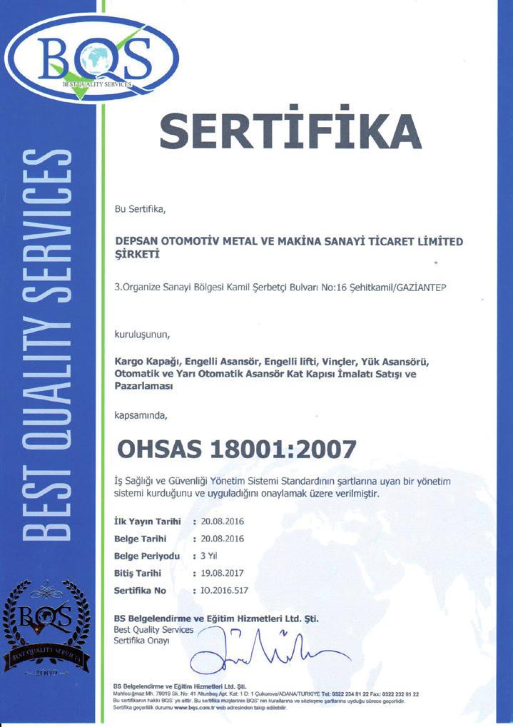 irmamız müşterilerine daha hızlı ve kaliteli hizmet verebilmek için; Tüm çalışmalarımızın yenilikçi, teknik yeterliliklerini artıracak eğitimler ile sürekli geliştirilmesini ve