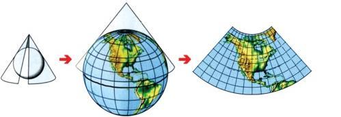Harita Projeksiyonları Harita üretilirken eğri yüzey üzerindeki bilgilerin düzleme aktarılması gerekmektedir. Ancak eğri bir yüzeyin düzleme doğrudan aktarılabilmesi olanaksızdır.