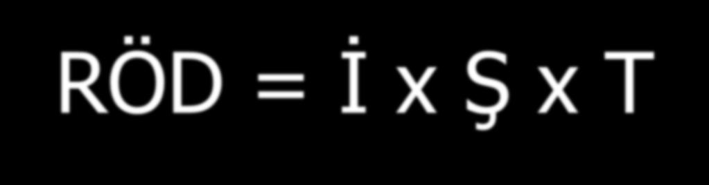 Hata Türü ve Etkileri Analizi Metodu Failure Mode and Effects Analysis-)(FMEA) Risk Öncelik Değeri = RÖD = İ x Ş x T İ : Hatanın zaman içinde