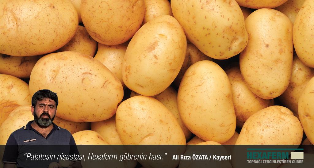 yaşadı. HEXAFERM 6-16 -6 yı 100kg/da kullanan Uğur Uşarer, 5200kg/da verim aldı.