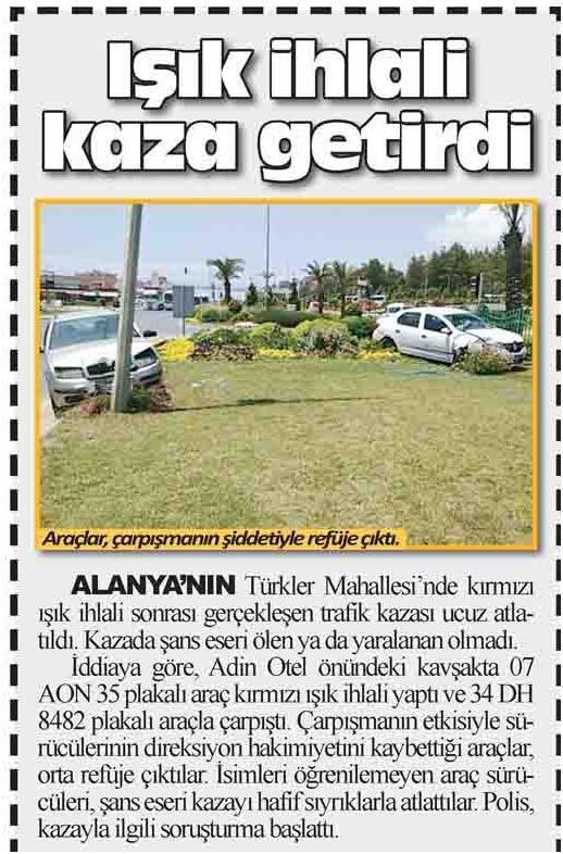 YENİ ALANYA Tarih : 11.06.