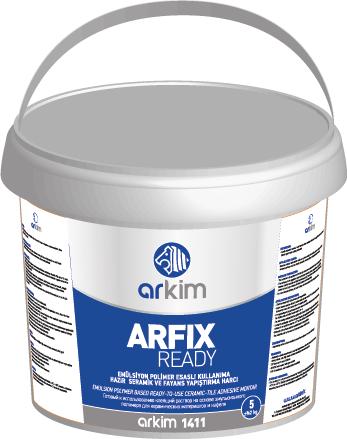 Yapıştırıcılar teknik bilgi föyü Arkim ARFIX READY / 1411 Tanımı: -Emülsiyon polimer esaslı, yüksek performanslı, uzatılmış çalışma süresine sahip, kullanıma hazır, pasta tipi yapıştırıcıdır.