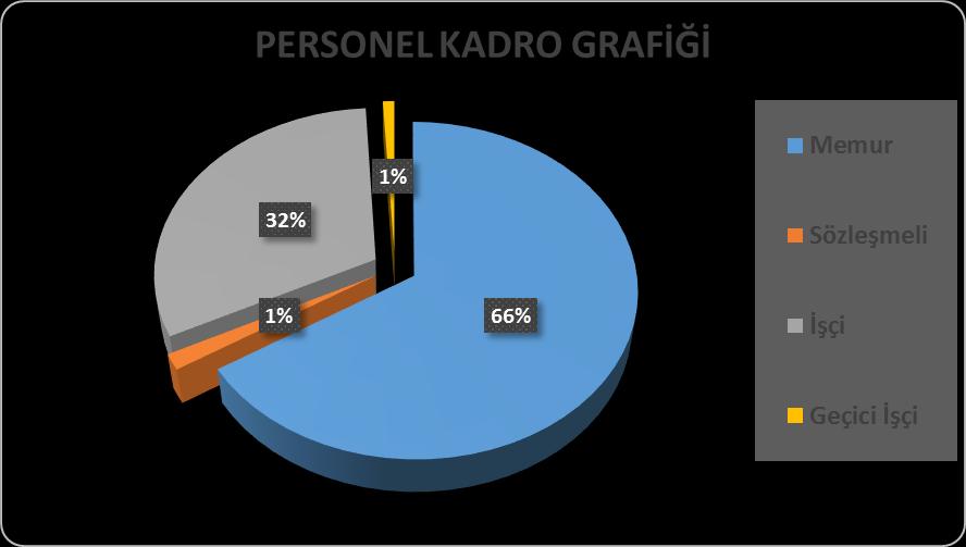 3. İNSAN KAYNAKLARI Tuzla Belediye Başkanlığı nda çalışanlar; memur, sözleşmeli personel, işçi ve geçici işçi kadrolarında istihdam edilmektedir.