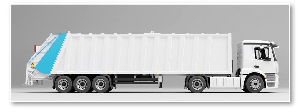 Arkadan Yüklemeli / Rear Loading Semitrailer Teknik Özellikler / Technical Specifications Kasa Bölümü / Body Gövde Hacmi / Body Volume 30-60 m 3 Taban Sacı / Floor 4-6 mm (S355J2)- (400-450 HB Ops.