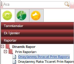 Onaylanmış İhracat Prim Rapor Örneği: Onaylanmış Plaka Ticaret