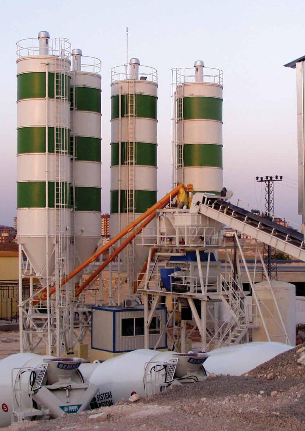 Sabit Beton Santralleri Stationary Concrete Mixing Plants GSP 105 CT SANTRAL TİPİ / PLANT TYPE GSP 105 CT Santral Kapasitesi / Plant Capacity 105 m 3 / h Mikser Tipi / MixerType