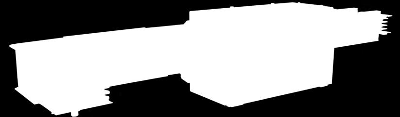 bakır iletkenler IP 55 koruma sınıfı Alüminyum gövde Epoksi izolasyon IEC 60331 e uygun yangın altında çalışma şartları E-Line KX Kompakt Busbar ın Avantajları: Kompakt yapı sayesinde yüksek kısa