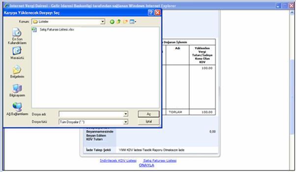 Excel dosyasının Satış Faturası Listesinde tümüyle boş bir satır bulunursa veri alma işlemi o satırda durdurulur. Bu nedenle listede hiçbir satırı boş bırakmadan veriler arka arkaya yazılmalıdır.