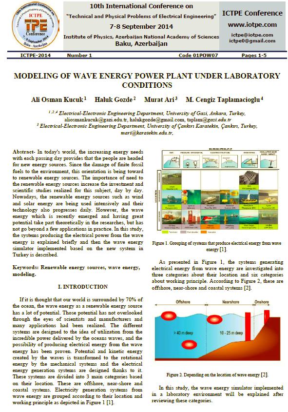 EK-2. Modeling Of Wave Energy Power