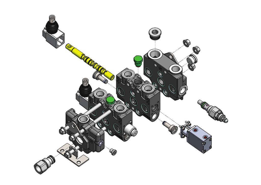 Order Coding Sipariş Kodlama ST Spool Options Sürgü Tipleri K Lever Types Sap Tipleri Inlet Options Basınç (P) Hattı Opsiyonları Outlet Options Tank (T) Hattı Opsiyonları V Auxiliary Valves Yardımcı