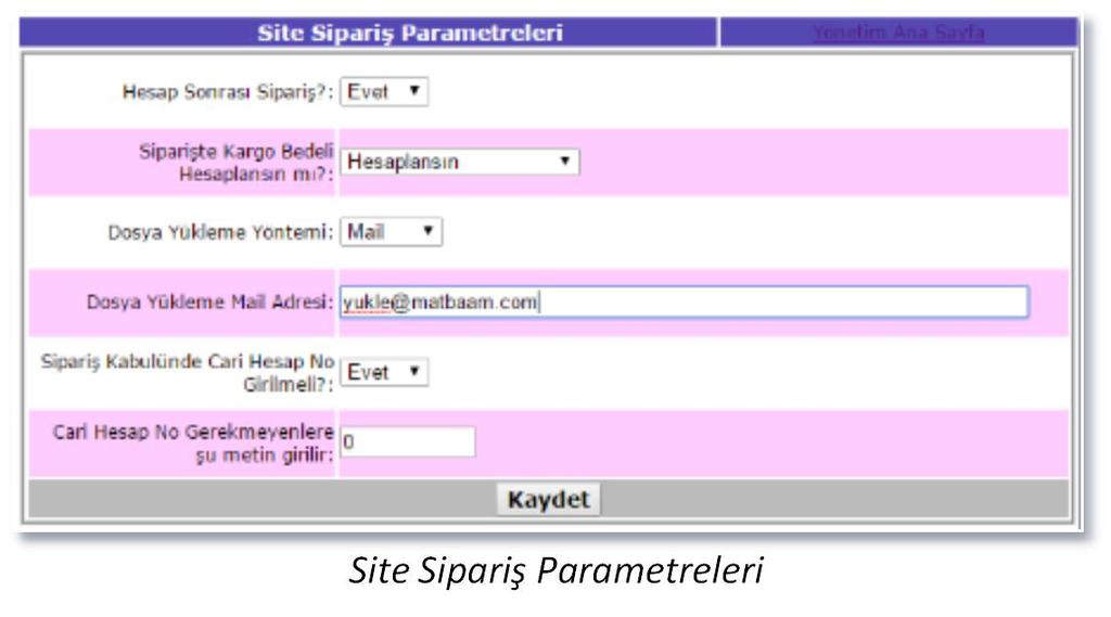 iii.önek+yıl+serialize Numara (Örn: EB-120101001) Teklif maili başlığı: Teklif sonucunda üst kısımda görüntülenecek mesajı özelleştirebilirsiniz.