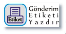 Çünkü burada alınan paket sayısı sistemde kaydedilmekte ve müşteriye paket sayısı bilgisi verilmektedir. Gönderim etiketi, paketlerin üstüne yapıştırılması gereken etiketlerdir.