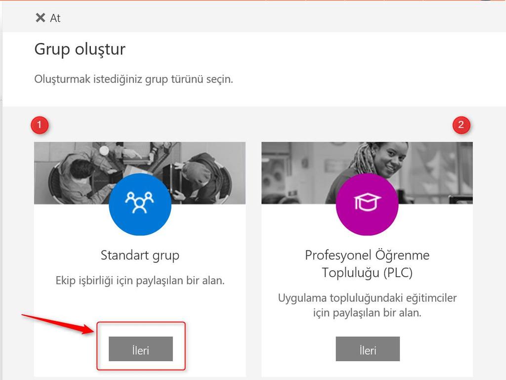 Bul seçeneği, varolan Office 365 Grupları içerisinde arama yapılmasını ve kullanıcıların varolan gruplara katılması için talep göndermelerini ve ilgili gruba dahil olmalarını sağlar.