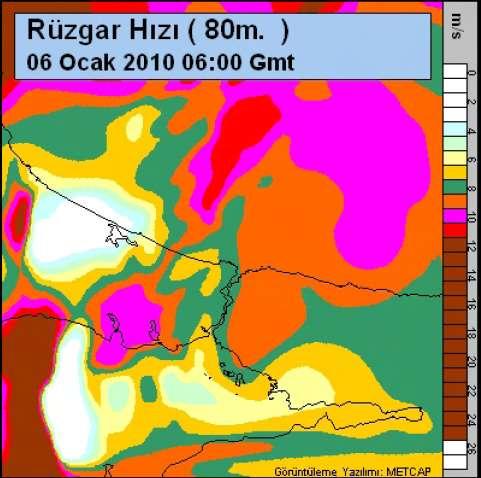 İstanbul Bölgesi 80 m de Ortalama RETS ile üretilen tahminler http://www.dmi.gov.tr/tahmin/ruzgarenerjisitahmini.