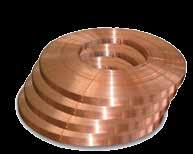 BAKIR İLETKENLER COPPER CONDUCTORS Bakır Şerit Rulo Halinde Copper Strips Topraklama Earthing Malzeme İletken Boyutu Metre Ağırlığı Material Meter weight CBR-100.
