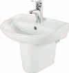 46 cm Single Pieces 4010 + 5211 Washbasin + Half Pedestal / Lavabo + Yarım Ayak 200 460 mm x 370 mm x 155 mm 35 520 mm x 340 mm x 350 mm 340 35 Ø35 Ø10 520 32 Pieces for pallet - Adet / Palet Rear