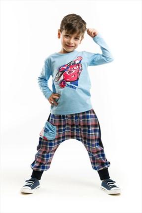 Disney Mavi Erkek Çocuk Piston Cup Baggy Takım Disney Pembe Kız