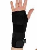 aluminum splint to support and limit motion of the thumb and wrist. Reinforcement metal stick to stabilize the thumb. Valcor closures make it easy to wear.
