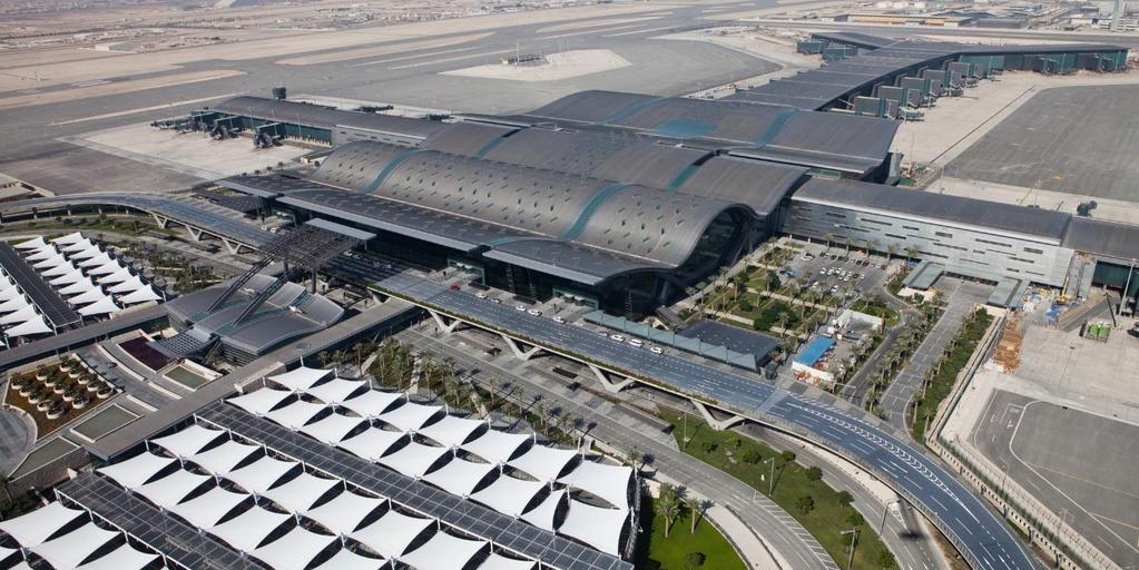 Hamad Uluslararası Havalimanı (Doha, Katar) Toplam Alan: 506.