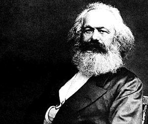 Resim 1.10: Karl Marx 1818-1883, Alman sosyolog, düşünür. Bütün insanlık tarihinin sınıf çatışmaları tarihinden ibaret olduğunu savunmuştur.