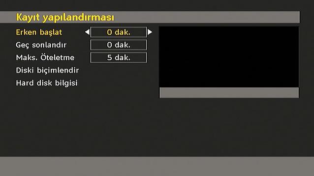 pin i girdikten sonra ekranda, hard diskin formatlanacağına dair bir açılır menü belirir, EVET i seçiniz ve hard diski formatlamak için OK tuşuna basınız.