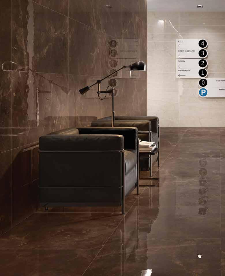 PULPIS Yer Karoları / Floor Tiles : K943352R 80x80 Pulpis Expressive Dekor Bronz / Expressive Decor Bronze K943347R 80x80 Marfim Expressive Dekor Bej / Expressive Decor Beige Duvar