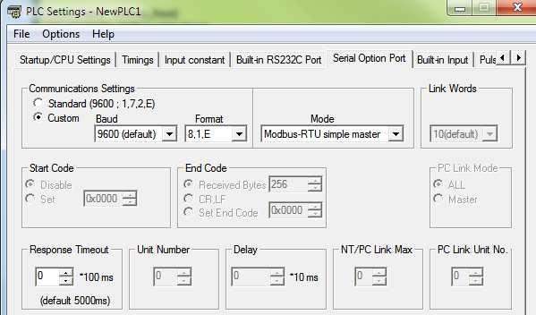 3. CP1E Haberleşme ve Bağlantı Ayarları Kulşlanılan PLC Omron CP1E-N30S1DT1-D özellikleri aşağıdaki şekilde Cx-Programmer Settings bölümünde ayarlanır.