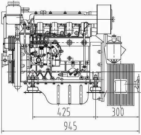 37 HP DİZEL MARİN MOTOR Bowman tipi orijinal tutyalı kondense ünitesi.