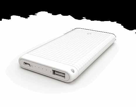 feature for emergencies 2 USB outputs Two device charging with maximum performance Fast charge with 2.