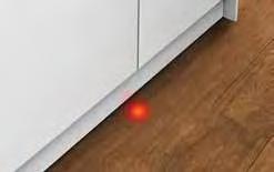 Bu nedenle makinenizin çalıştığını ne görebilir ne de duyabilirsiniz. Ancak bulaşık makinenizin InfoLight özelliği sayesinde, yıkama süresi boyunca yere kırmızı bir ışık yansır.