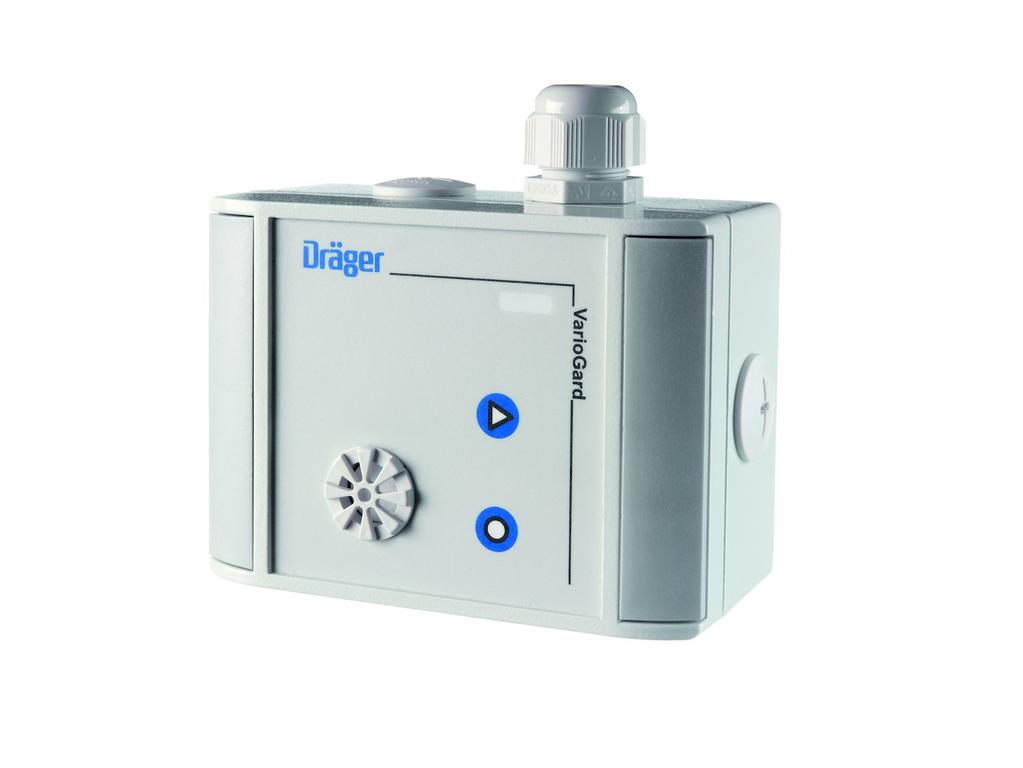 Dräger VarioGard 3300 IR Verici Yanıcı gaz ve buharların algılanması D-6453-2010 Dräger VarioGard 3300 IR, entegre kızılötesi optik DrägerSensor 'ü olan