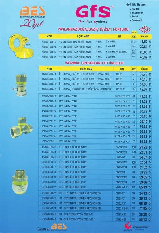 58 FİYATLARIMIZA KDV DAHİL DEĞİLDİR.