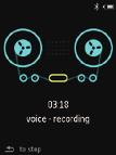 10 Kayıtlar Kayıt yapın AZURE ürünü ile: yerleşik mikrofon sayesinde sesleri ya da insan seslerini kaydedebilirsiniz. Ses kaydı 1 > [Kayıtlar]'de, [Ses Kaydını Başlat] öğesini seçin.