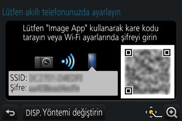 Wi-Fi Fotoğraf makinesini akıllı telefona bağlayarak çalıştırma Bağlantı kurmak için parolanın manuel olarak girilmesi (Fotoğraf makinesinde) [Ayarlar] [Wi-Fi] [Wi-Fi Fonksiyonu] [Yeni Bağlantı]