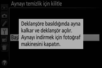 Manuel Temizleme Yabancı madde ayarlar menüsündeki Görüntü sensörünü temizle seçeneği kullanılarak (0 241) görüntü sensöründen temizlenemiyorsa, sensör aşağıda tarif edildiği gibi elle temizlenebilir.