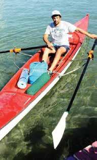 56 kilo ağırlığındaki kano ile saatte 3-4 mil hızla, hava şartlarına bağlı olarak günde 25 30 mil yol kat edebiliyor.